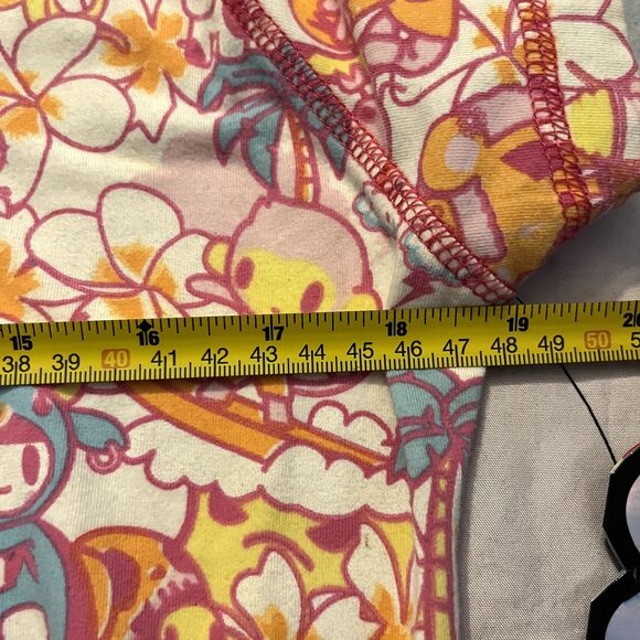 tokidoki Paradise Beach Hoodie Women’s Large Full Zip Short Sleeve Rare Graphic - Picture 15 of 16